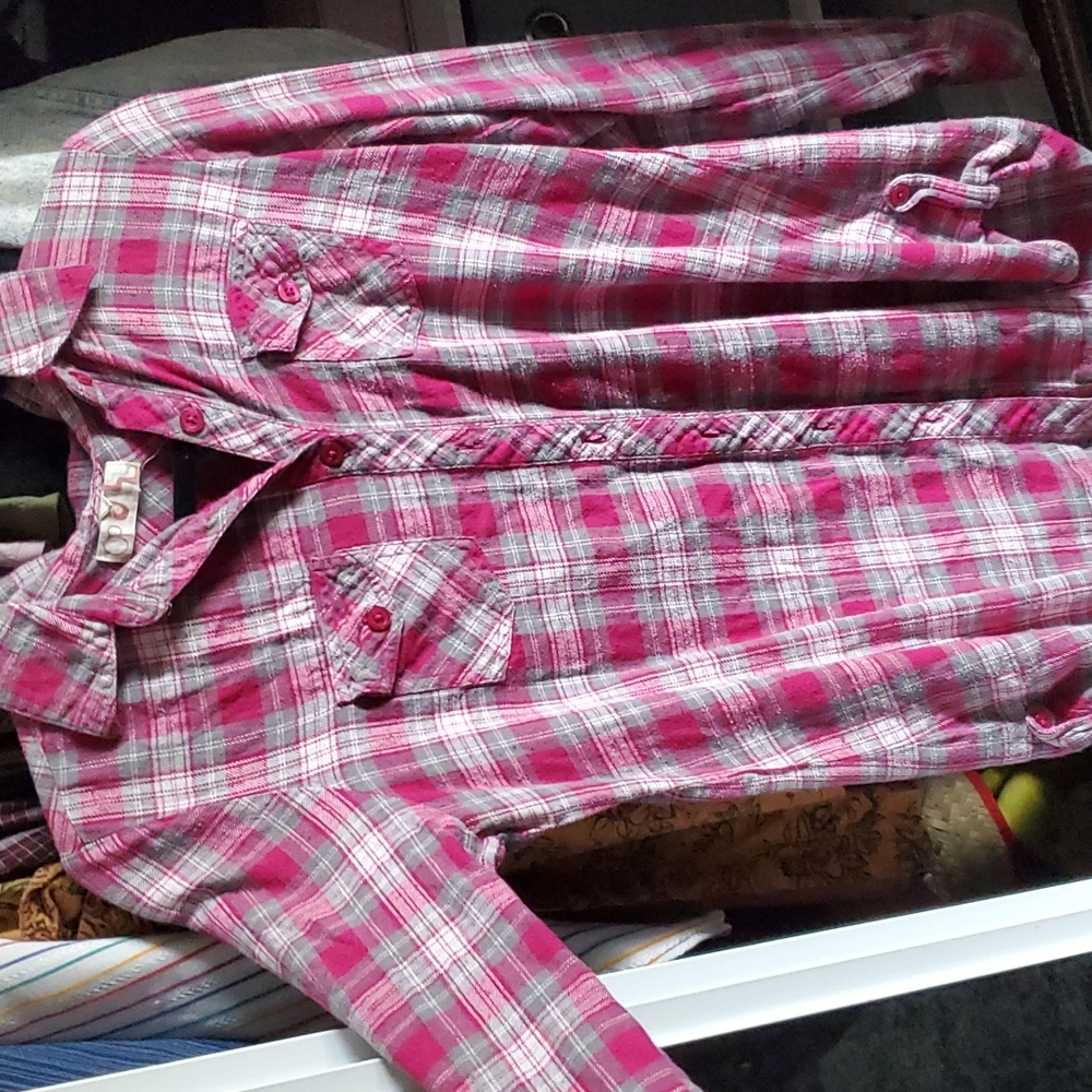 Pink OP button down
